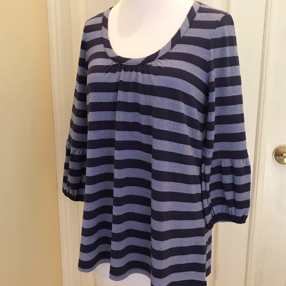 NWT Style & Co knit top with purple and silver